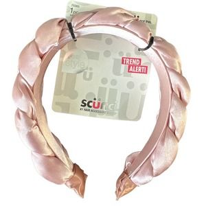 Scunci Real Style Trend Alert! Braided Headband - Shiny Light Pink
